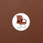 Офисное кресло для посетителей Chairman 445 Россия кожа коричневая
